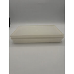 Vintage Tupperware Deli Keeper Rectangular Container w Lid Made USA 12” Storage